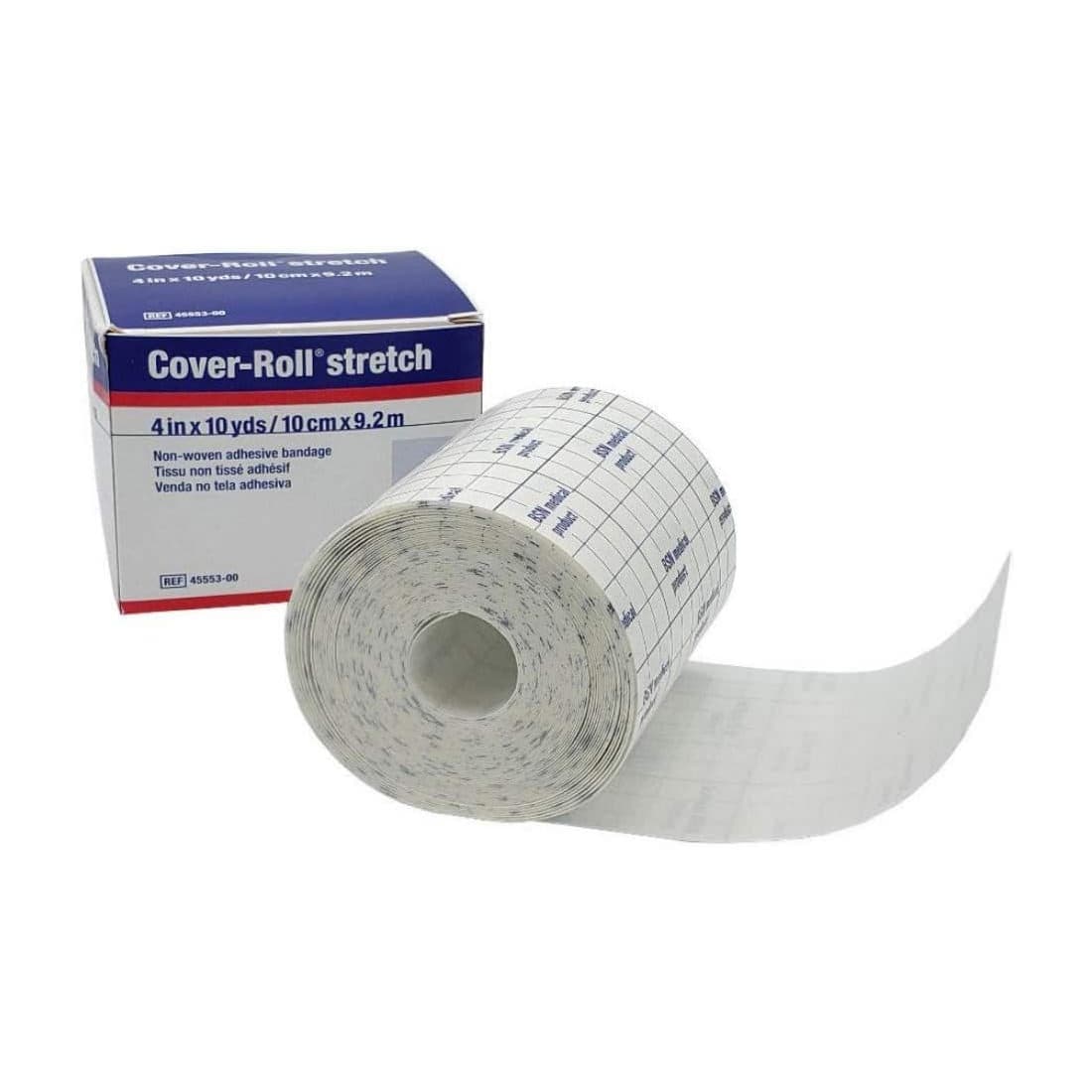 Cover-Roll Stretch Adhesive Fixation Dressing, 4 Inch x 10 Yard - Case of 12 - Image 1