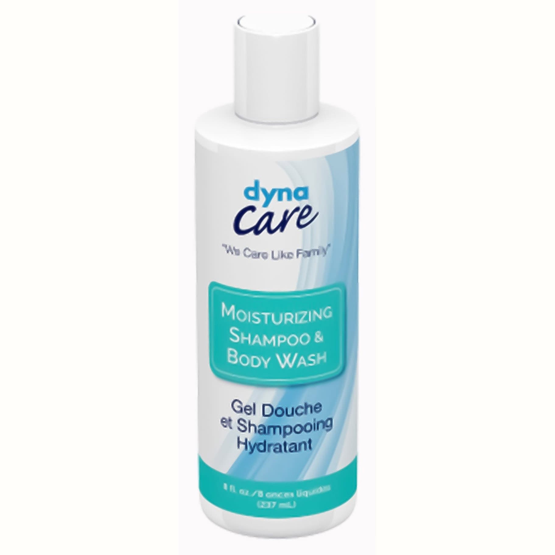 DynaCare Shampoo and Body Wash, Flip Top Bottle, 8 oz - Case of 48 - Image 1