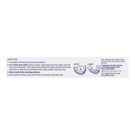 Effergrip Denture Adhesive Cream, Mint Fresh, 2.5 oz - Image 2