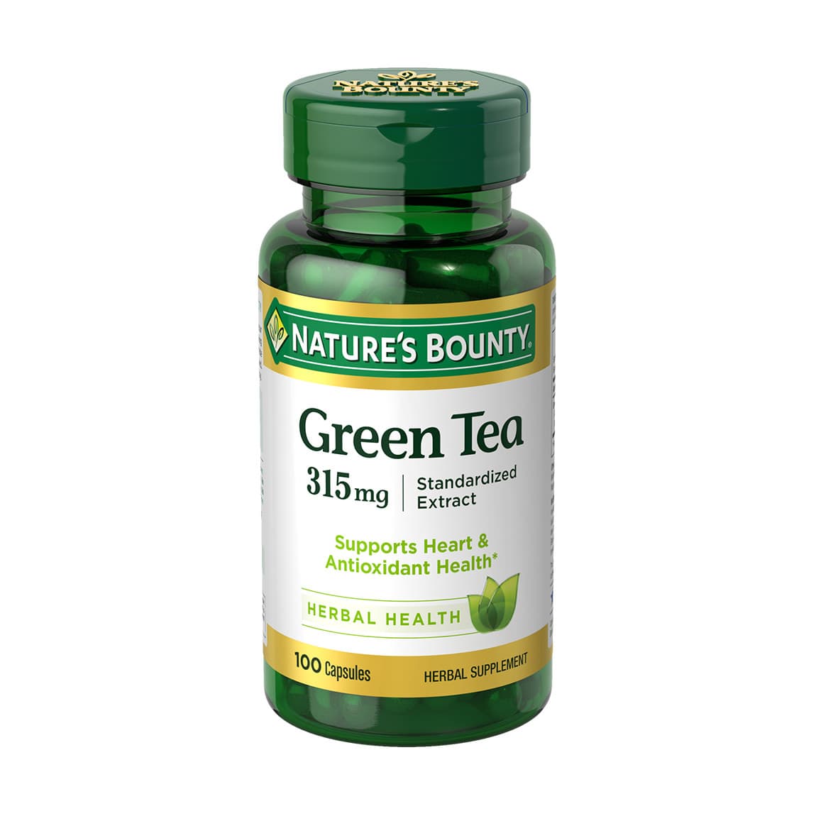 Nature's Bounty Green Tea Extract, 315 mg, 100 Count - Each