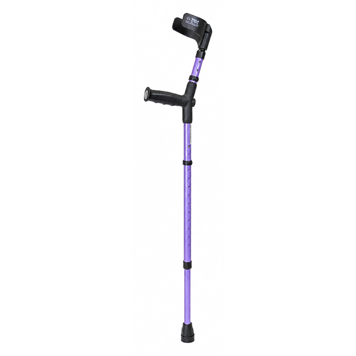 Walk Easy Adult forearm crutches with half cuff (Pair) - Lavender - Image 1