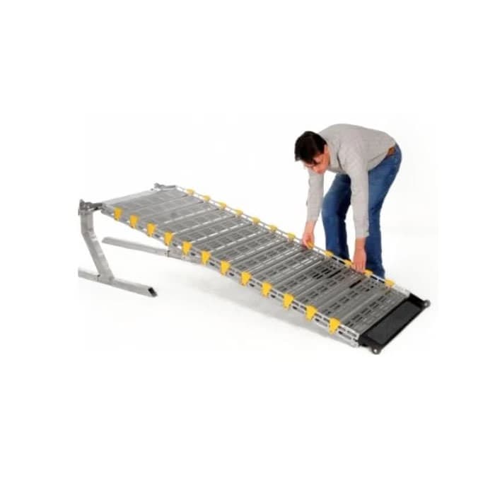 Roll-A-Ramp Folding Van Ramp - Non-Powered, 6'L x 30"W Manual Folding Ramp For Mini Van - Image 1