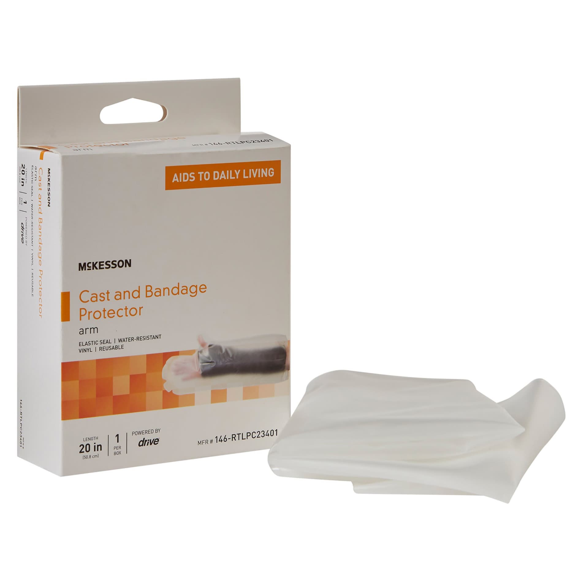 Mckesson Polyvinyl Arm Cast Protector, One Size Fits Most - Case of 50 - Image 1