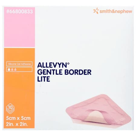 Allevyn Gentle Border Lite Adhesive Hydrocellular Foam Dressing