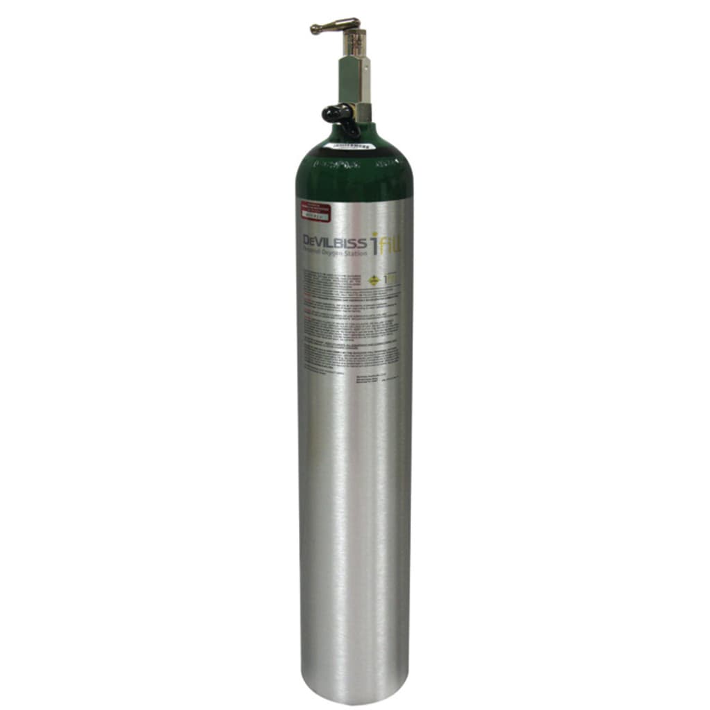 DeVilbiss Size E iFill Cylinders with 870 Post Valve - Each - Image 1