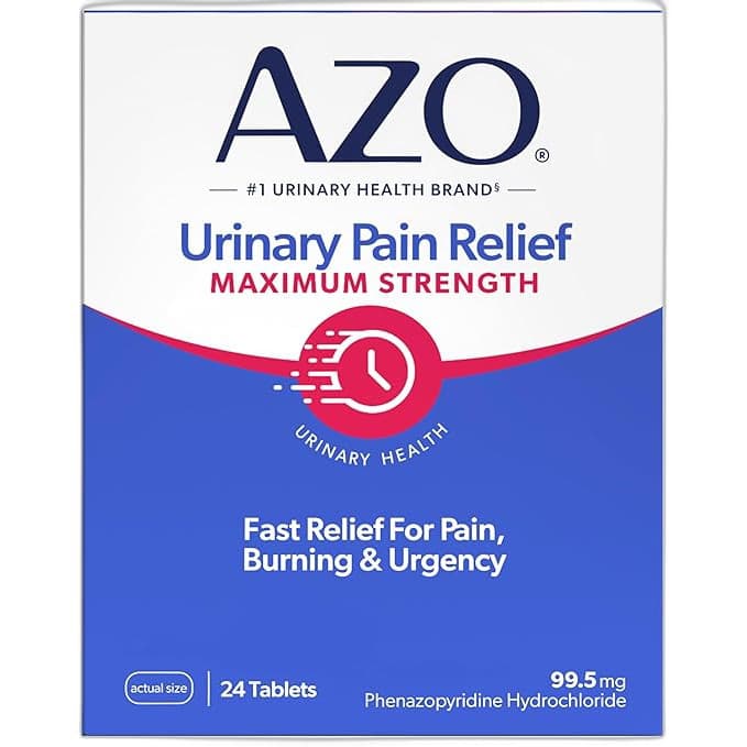 AZO Urinary Pain Relief Maximum Strength Tablets - Pack of 24 - Image 1