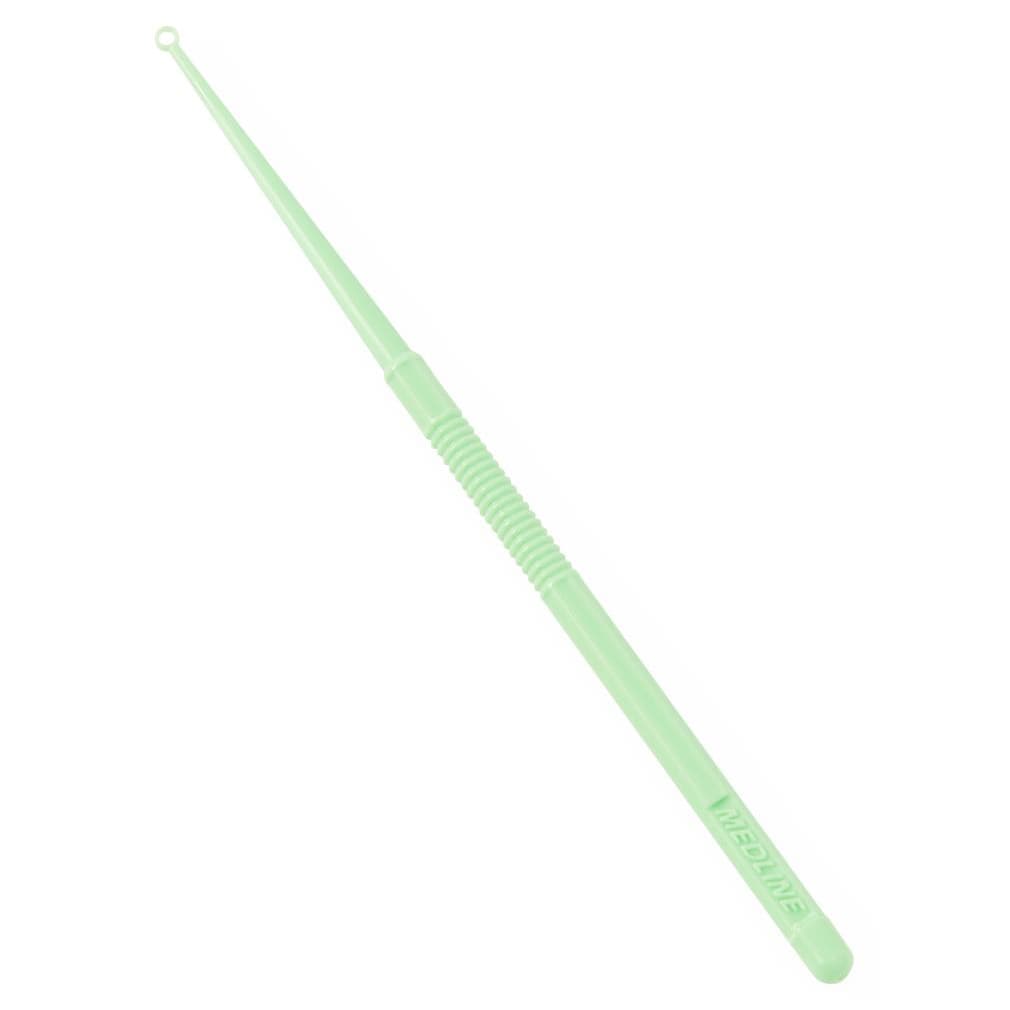 Medline Disposable Ear Curette, Circle Loop, Green, 3mm - Each - Image 1