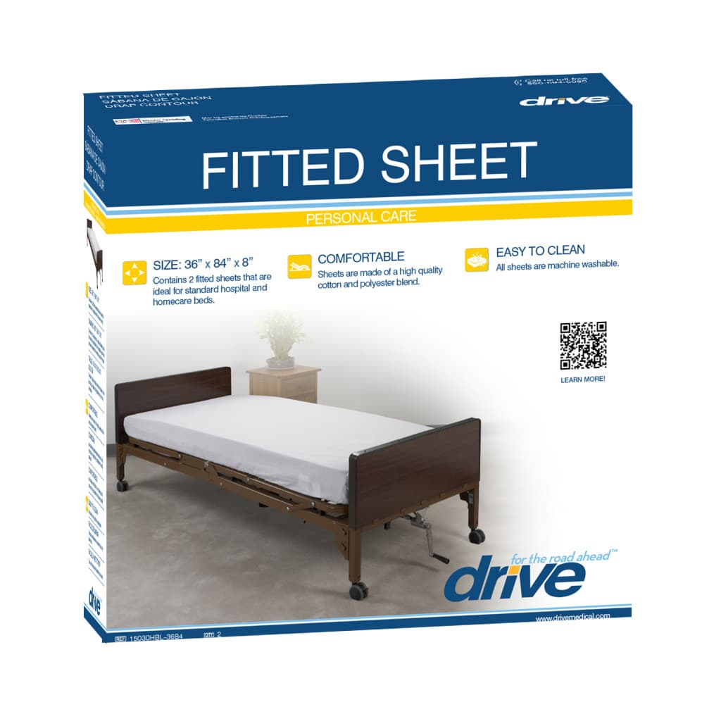 Drive Extended Hospital Bed Fitted Sheet Set - Image 2