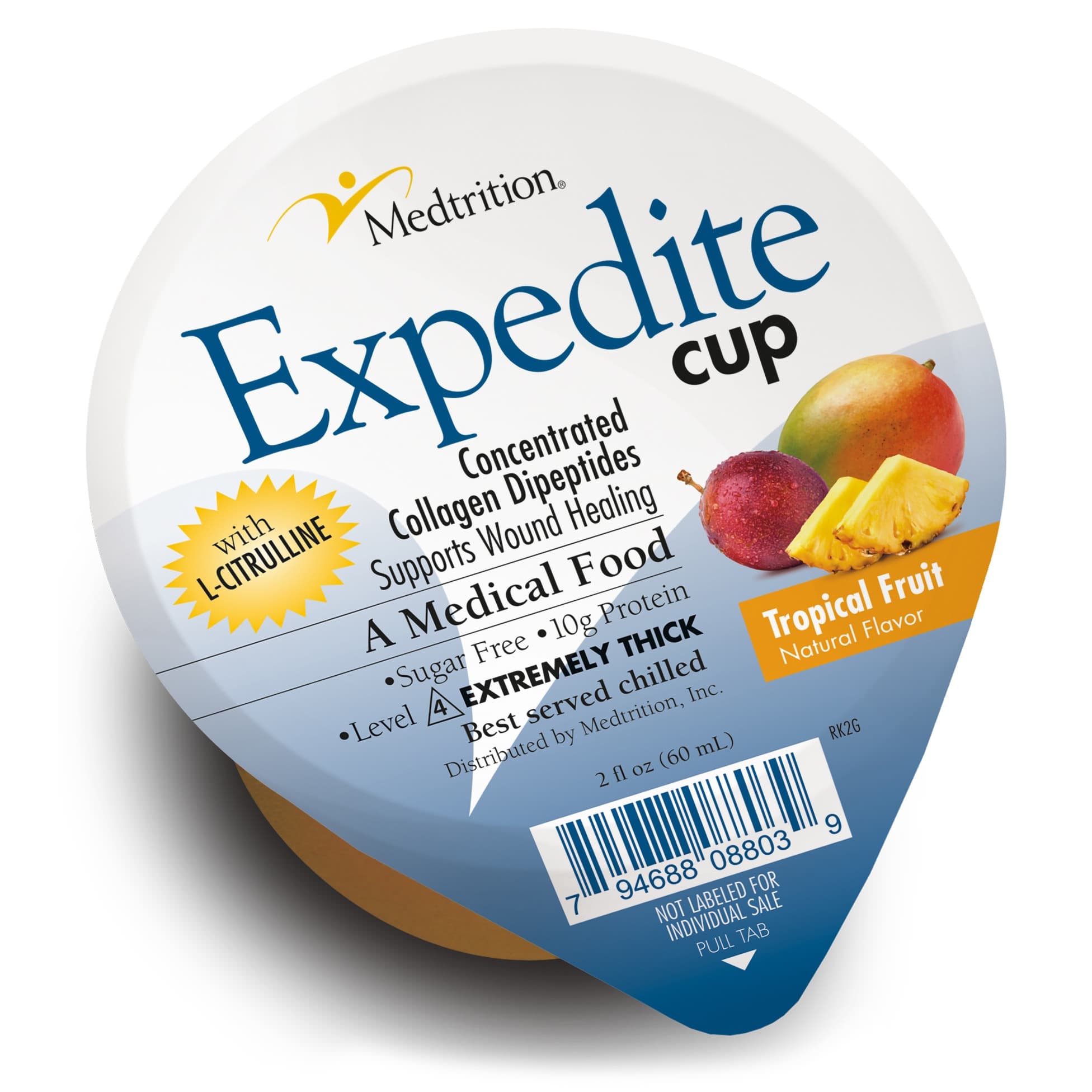 Expedite Thickened Food, Tropical Fruit Flavor, 2 oz - Case of 36 - Image 1