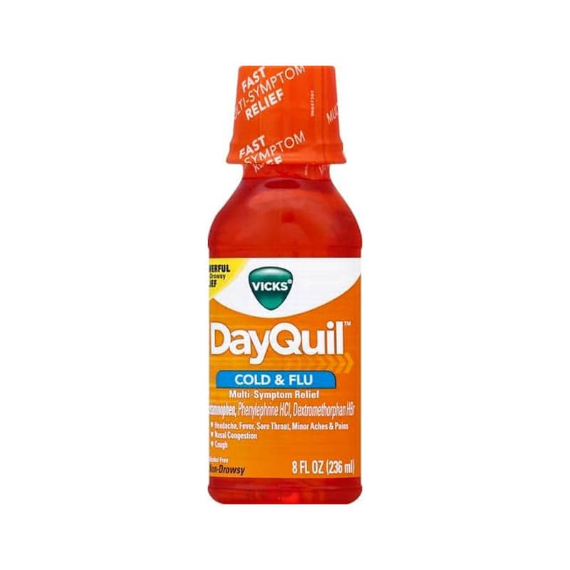 Vicks DayQuil Cold & Flu Liquid, 8 oz - Each - Image 3