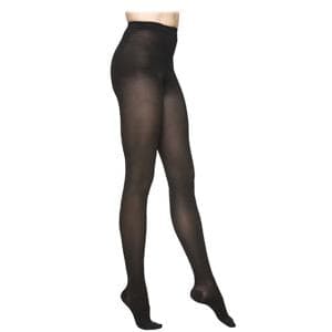 Sigvaris Women's Essential Opaque Plus Pantyhose, 30-40 mmHg Small-Long, Black - Pair - Image 1