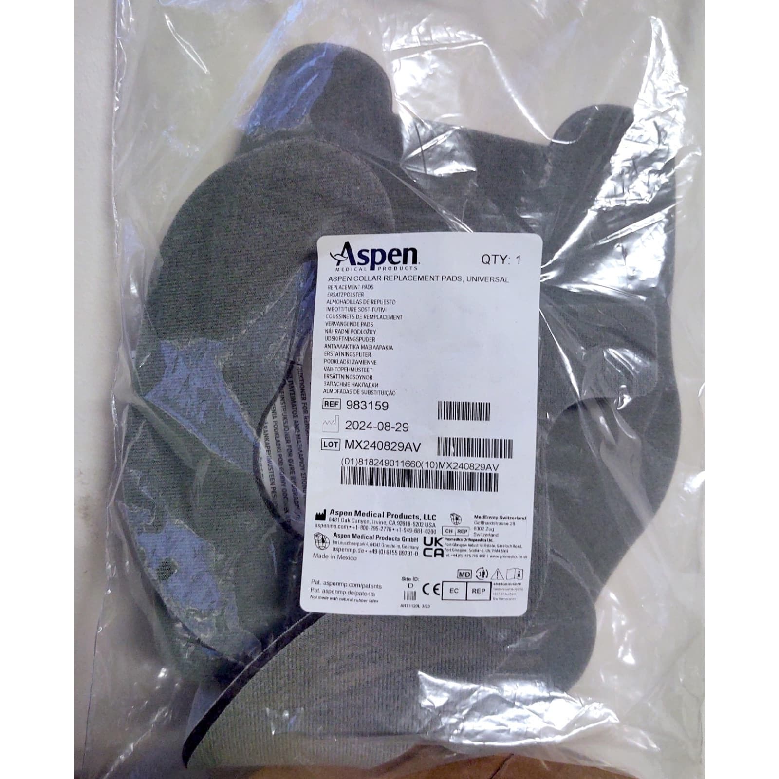 Aspen Cervical Collar Replacement Pad - Each