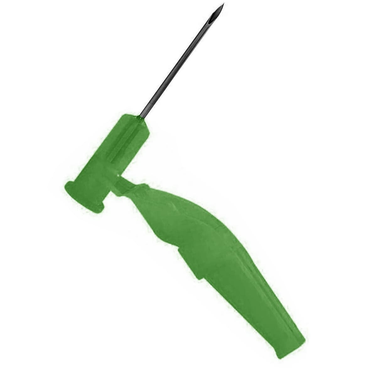 Needle-Pro EDGE Safety Hypodermic Needle, Green, 21 Gauge, 1 Inch - Box of 100 - Image 1