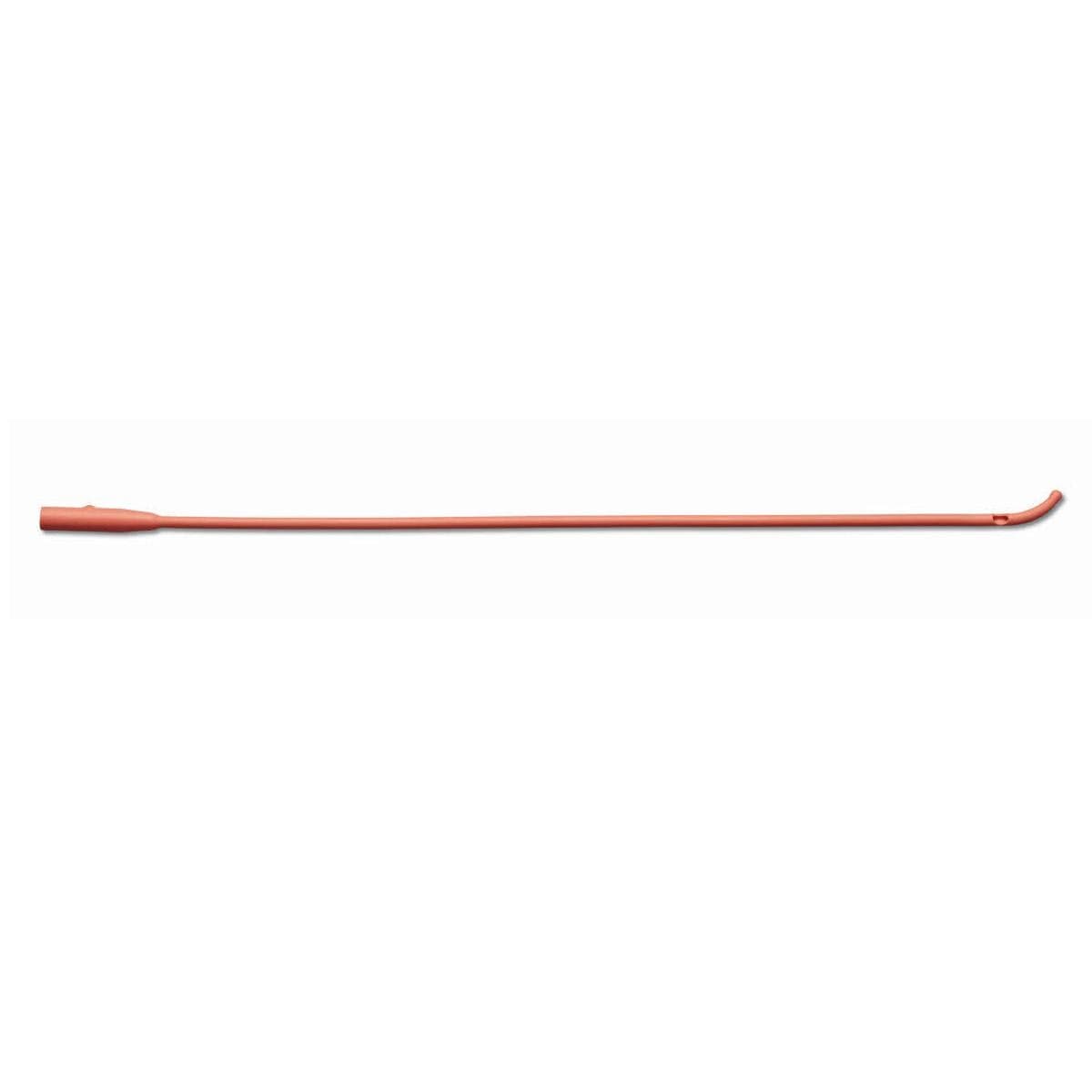 Medline Red Rubber Latex All-Purpose Intermittent Catheters, Coude, 14 Fr - Each - Image 1