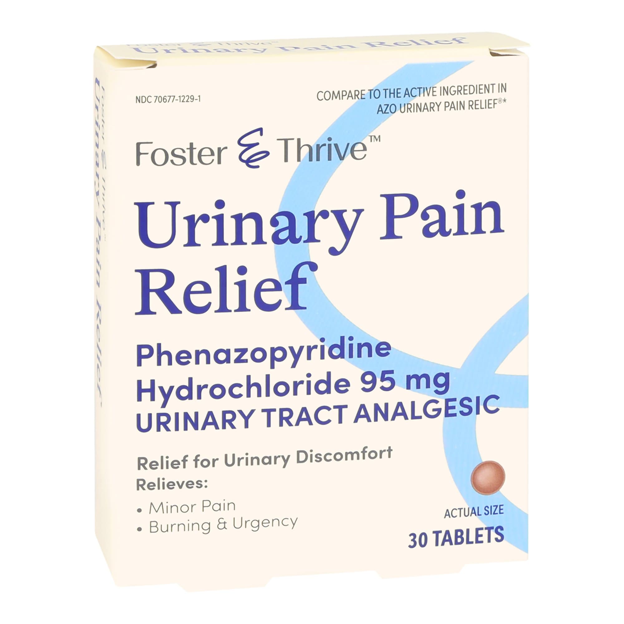 Foster & Thrive Urinary Pain Relief Phenazopyridine HCL tablet - Box of 30