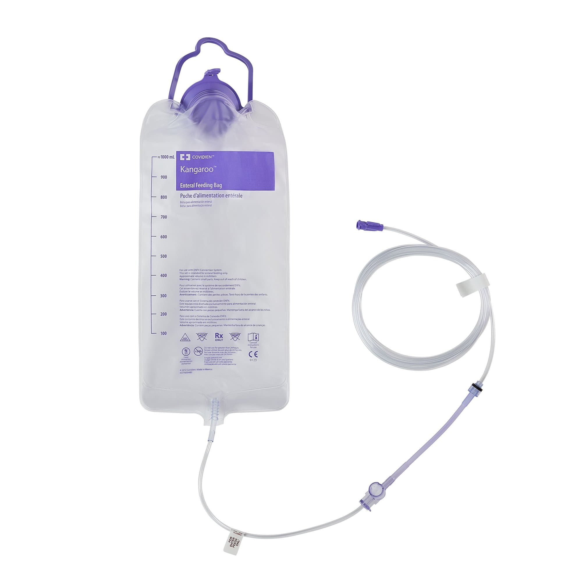 Kangaroo Joey Enteral Feeding Pump Bag Set, 1000 mL - Case of 30 - Image 1