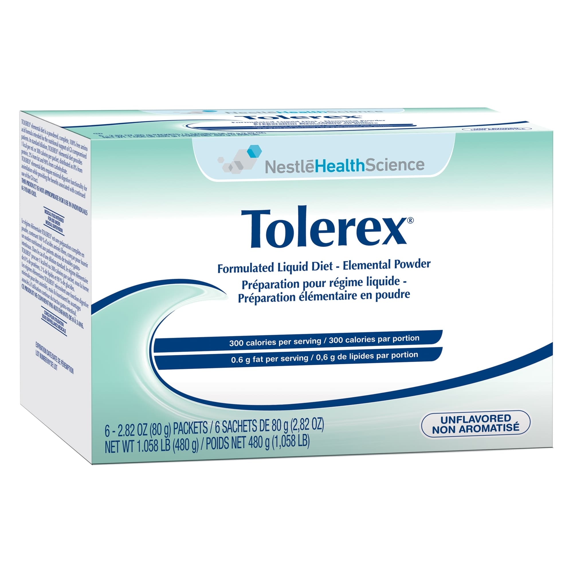 Tolerex Elemental Powder, Unflavored, 2.82 oz - Case of 60 - Image 1
