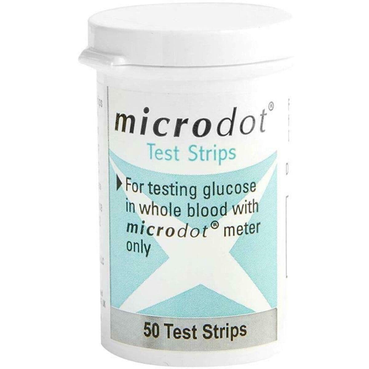 Microdot PRO Blood Glucose Test Strips - Box of 50 - Image 1