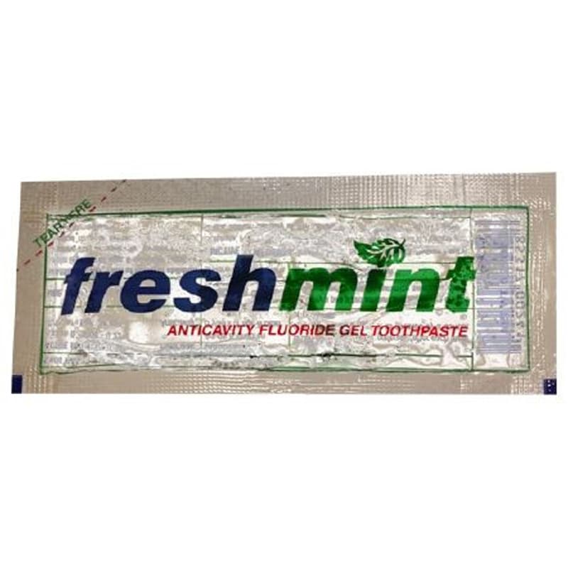 Freshmint Anticavity Fluoride Toothpaste, Mint flavour, Clear - Box of 500 - Image 1