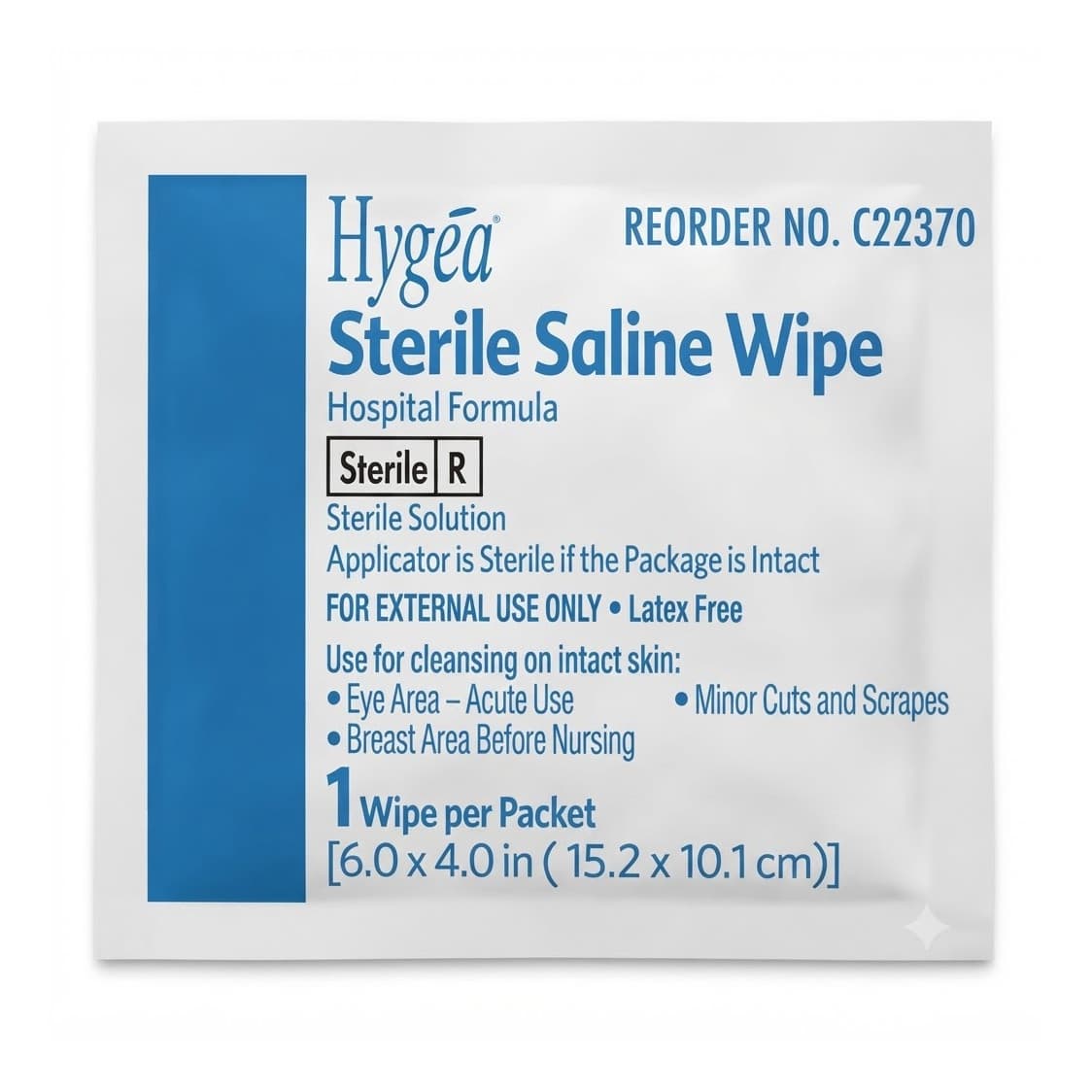 Hygea Sterile Saline Wipes - Each - Image 1