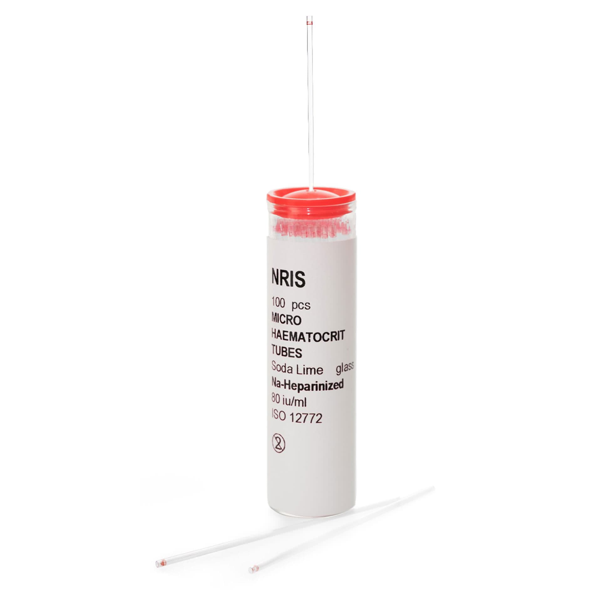 McKesson Capillary Blood Collection Tube with Sodium Heparin Additive, 1.1 x 75 mm - Box of 1000 - Image 1