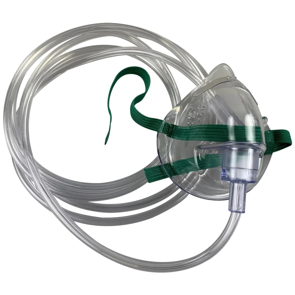 Allied Simple Oxygen Mask, Pediatric with 7' Tubing - Case of 50 - Image 1