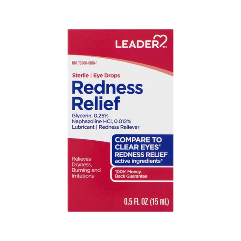 Leader Redness Relief Eye Drops, 0.5 oz - Each