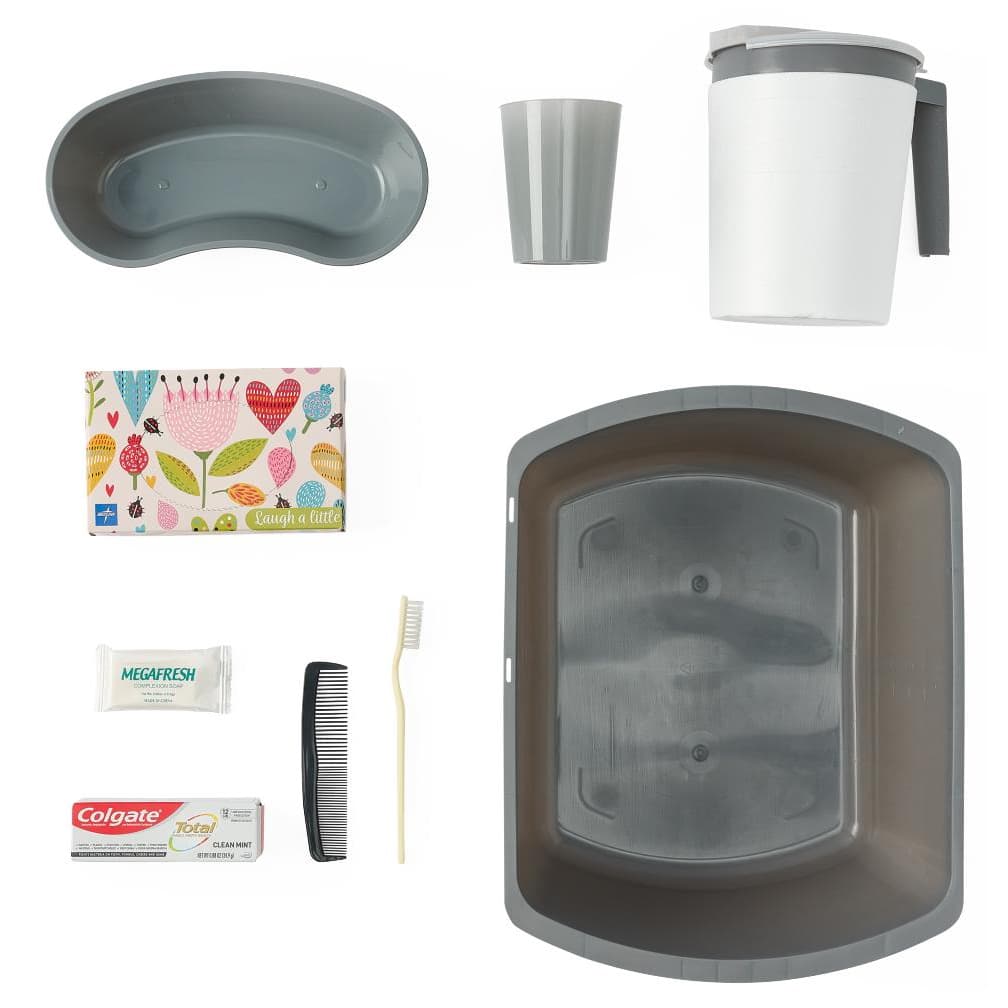 Medline Premium Admission Kit with Water Pitcher - Case of 12 - Image 1