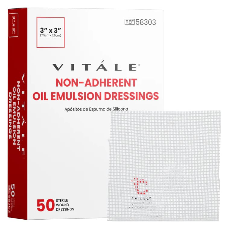 Cellera Protege Oil Emulsion Gauze, 3 x 3 Inch - Box of 50 - Image 1