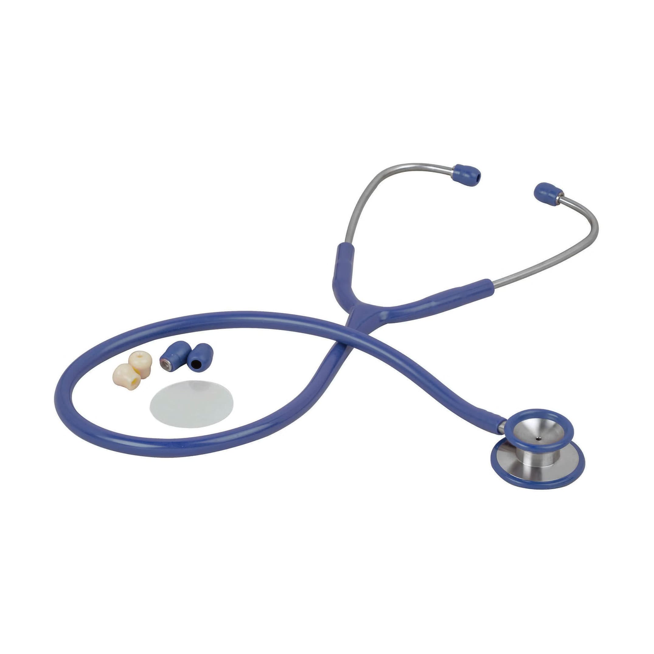 Veridian Classic Stethoscope, Double-Sided Chestpiece, Blue - Case of 50 - Image 1