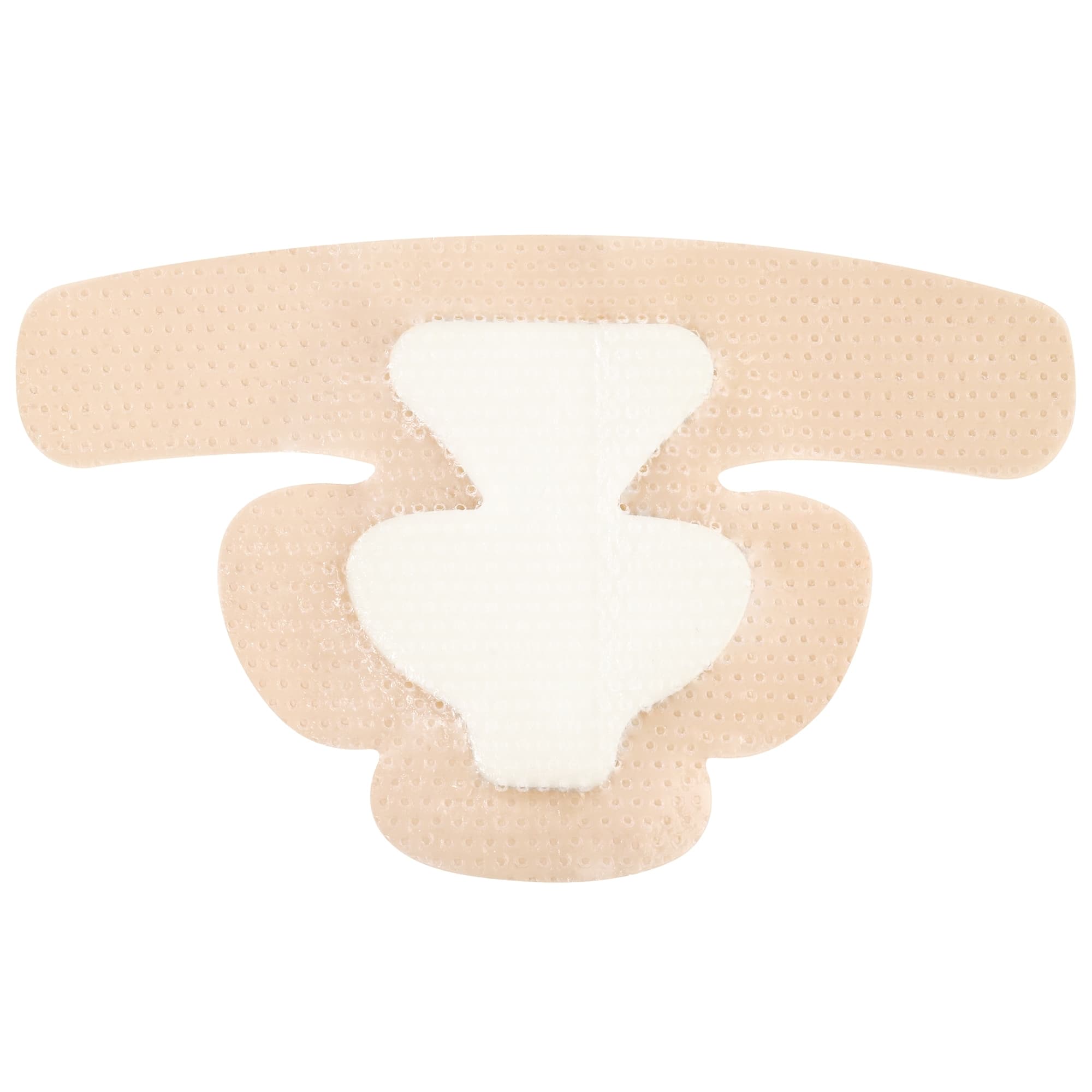 ComfortFoam Border Silicone Foam Dressing with Border, Elbow/Heel, 5 x 8 Inch - Each - Image 1