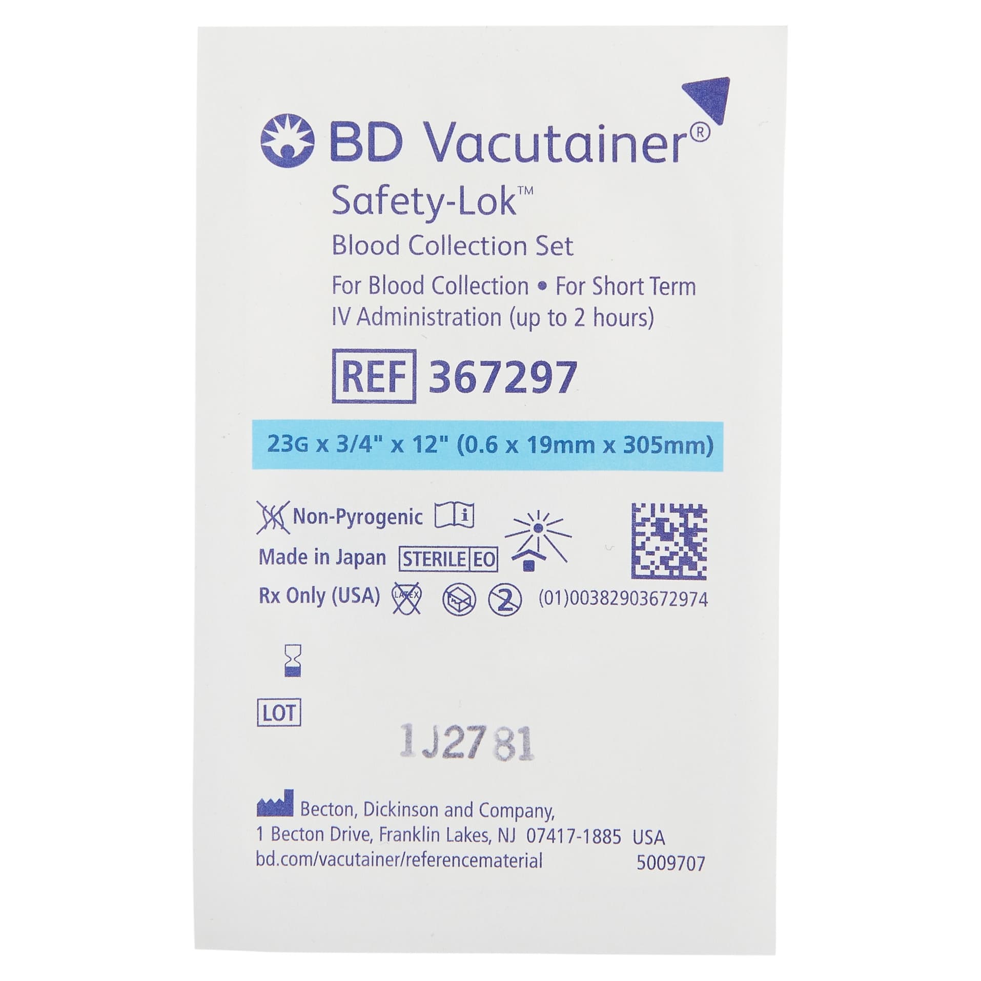 BD Vacutainer Safety-Lok Blood Collection Set - Image 3
