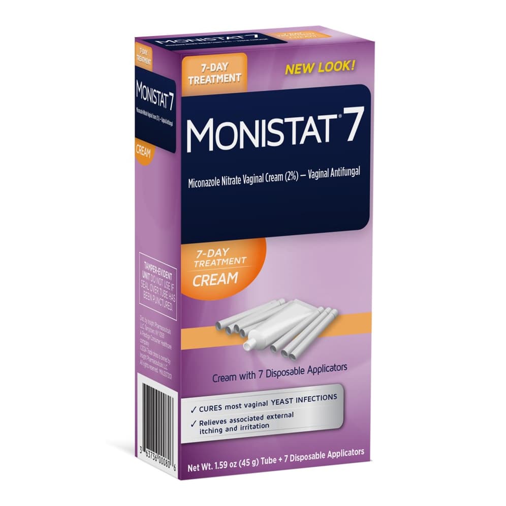Monistat 7 Vaginal Antifungal Cream with 7 Disposable Applicators - Image 1