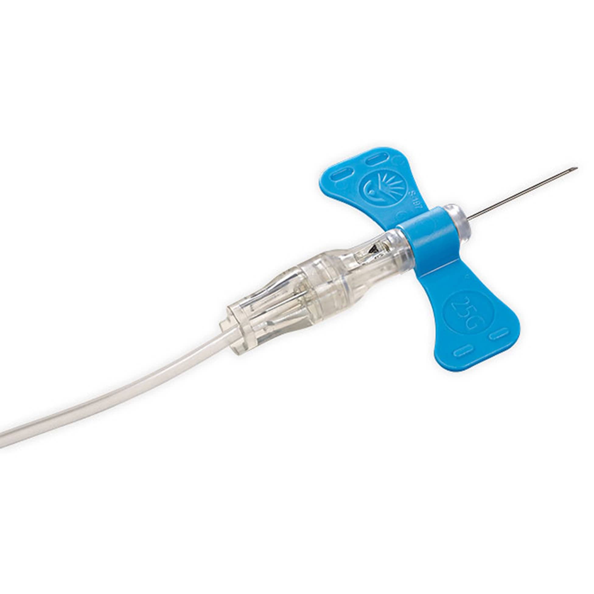 BD Vacutainer UltraTouch Push Button Blood Collection Set, Winged, 23 Gauge - Box of 50 - Image 1