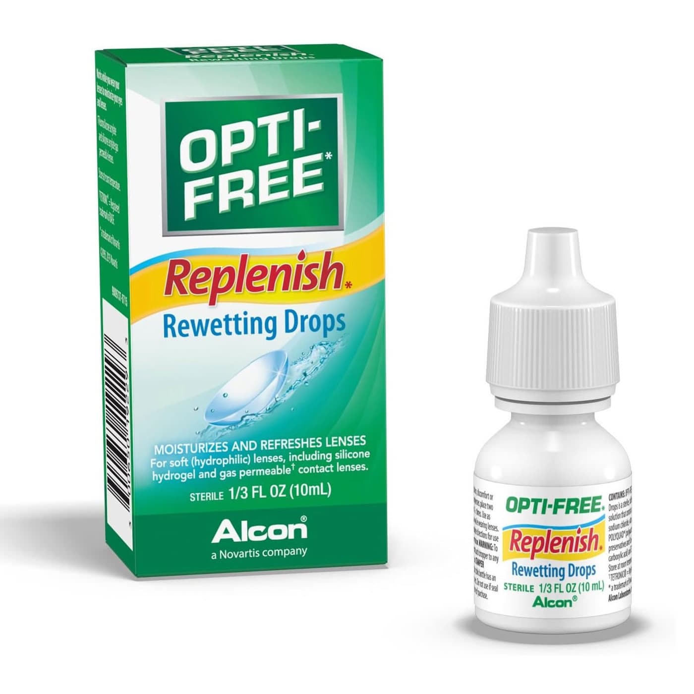 Alcon Opti-Free Replenish Rewetting Drops, 10 mL - Each - Image 1
