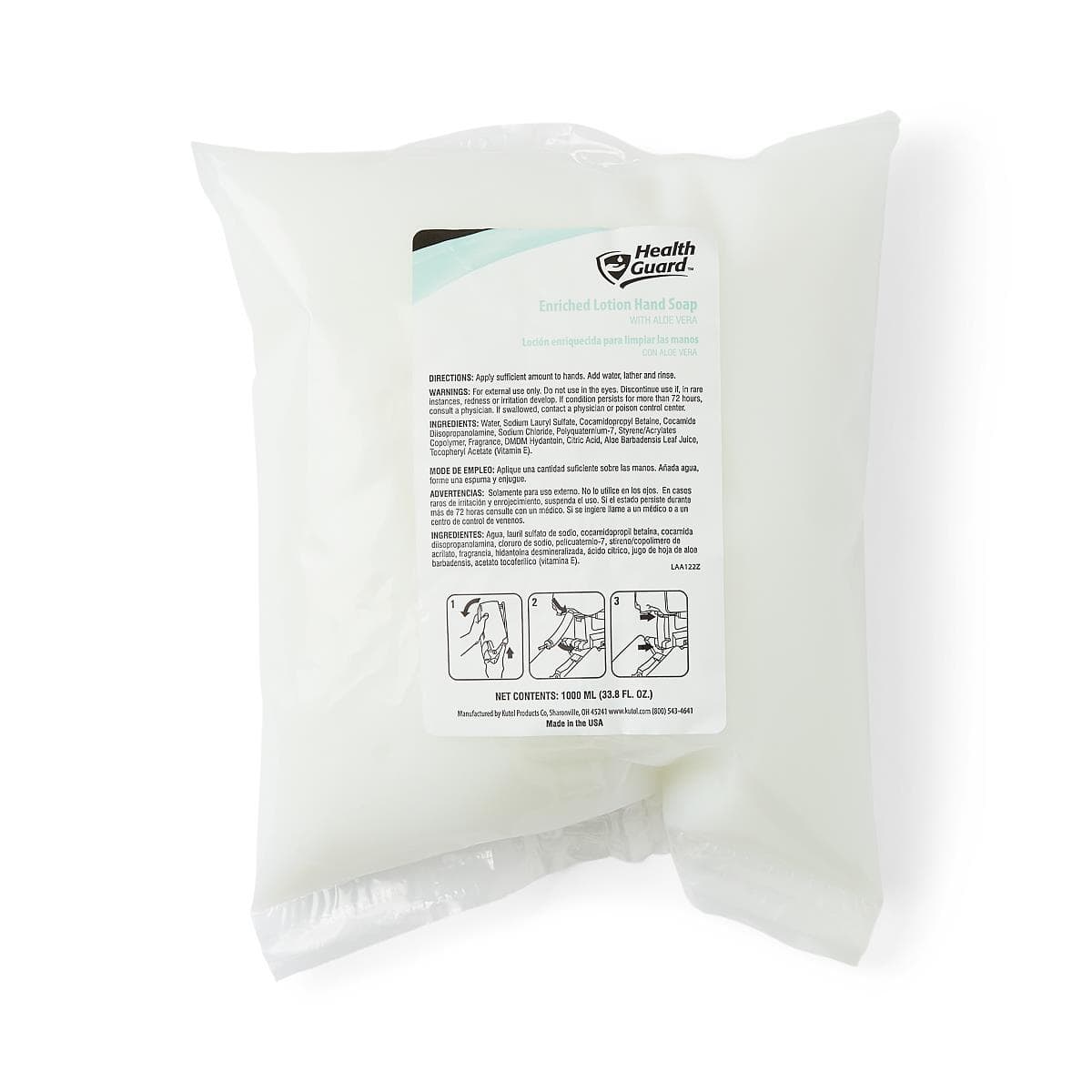HealthGuard Enriched Lotion Hand Soap, 1000 ml - Case of 12 - Image 1