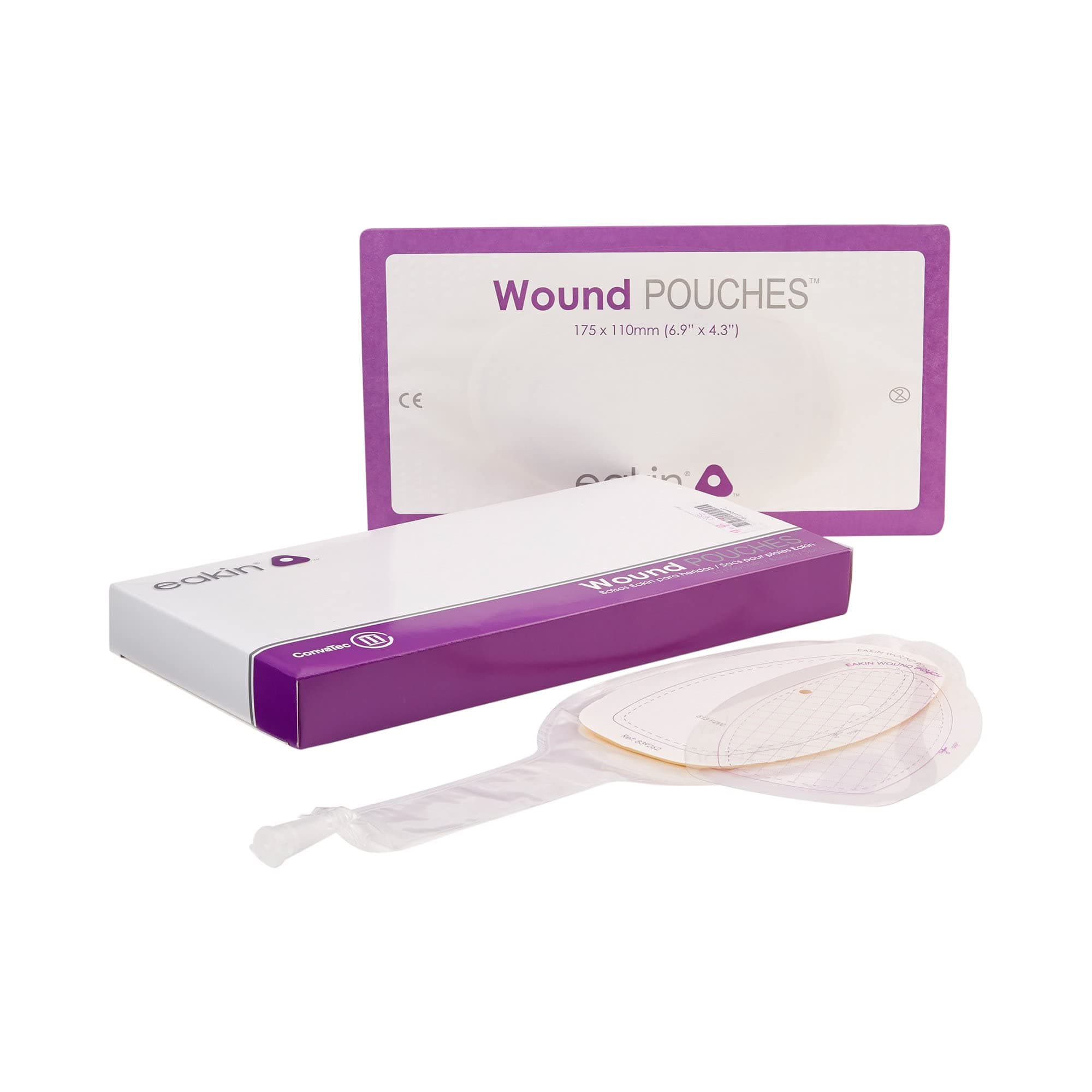 Eakin Fistula Wound Drainage Pouch, 4.3 x 6.9 Inch - Package of 5 - Image 1