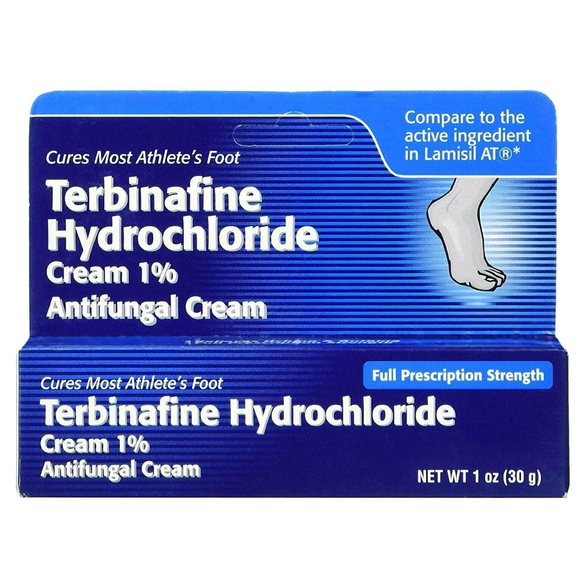 Terbinafine Hydrochloride 1% Antifungal Cream, 30 Gram - Image 1