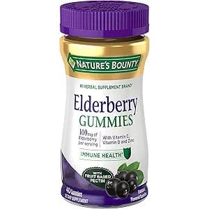 Nature's Bounty Elderberry Gummies - Bottle of 40 - Image 1