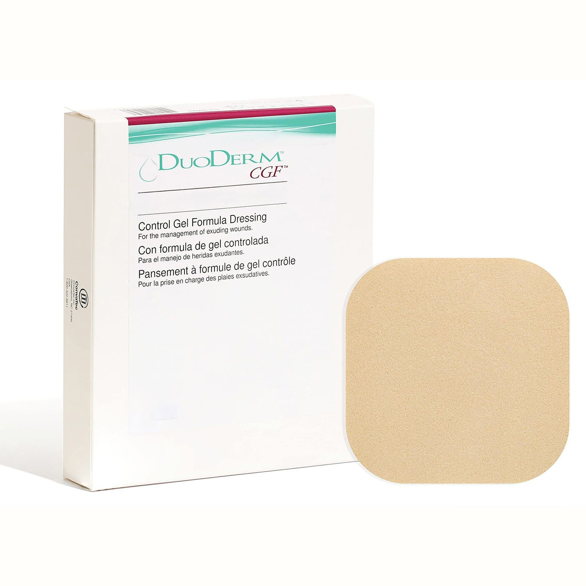 DuoDERM CGF Sterile Hydrocolloid Wound Dressing, 6" x 8" - Box of 5 - Image 1