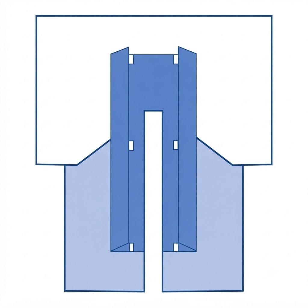 Medline CV Split Surgical Drape with Clear Anesthesia Screen - Image 1
