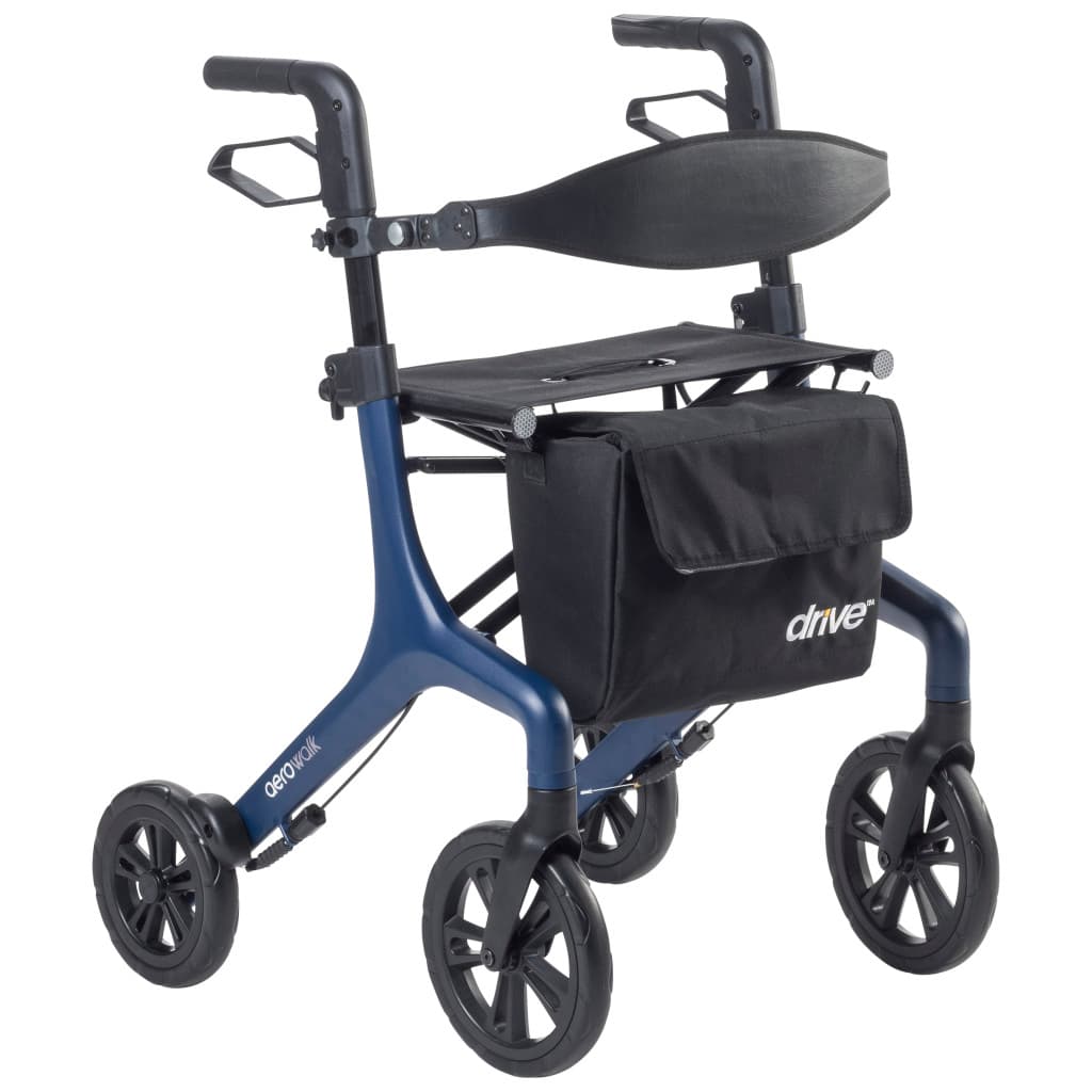 Drive AeroWalk Ultra-Lite Tall Rollator - Blue - Image 1
