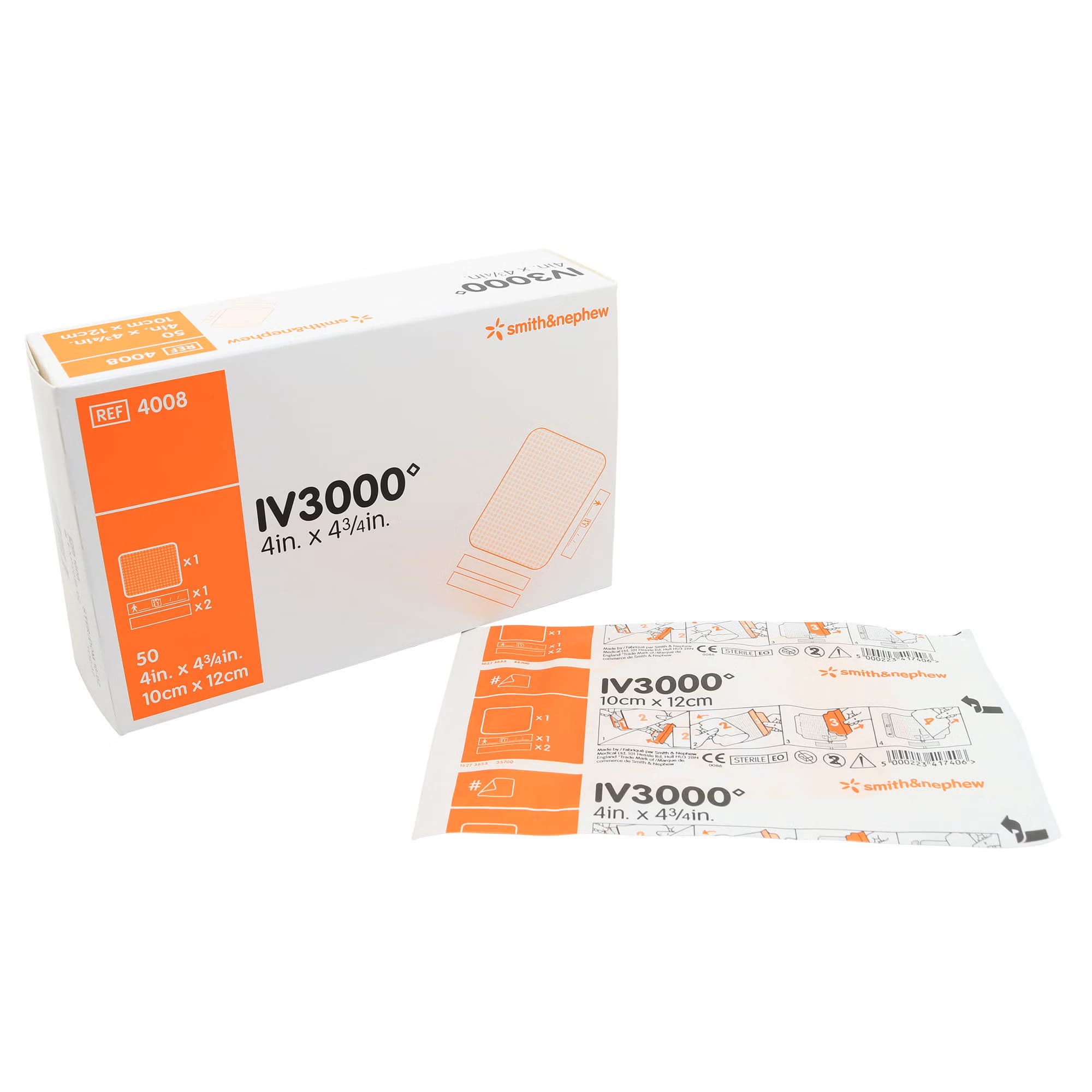 IV3000 Non-Ported IV Specialty Film Dressing, 10 x 12 cm - Case of 200 - Image 1