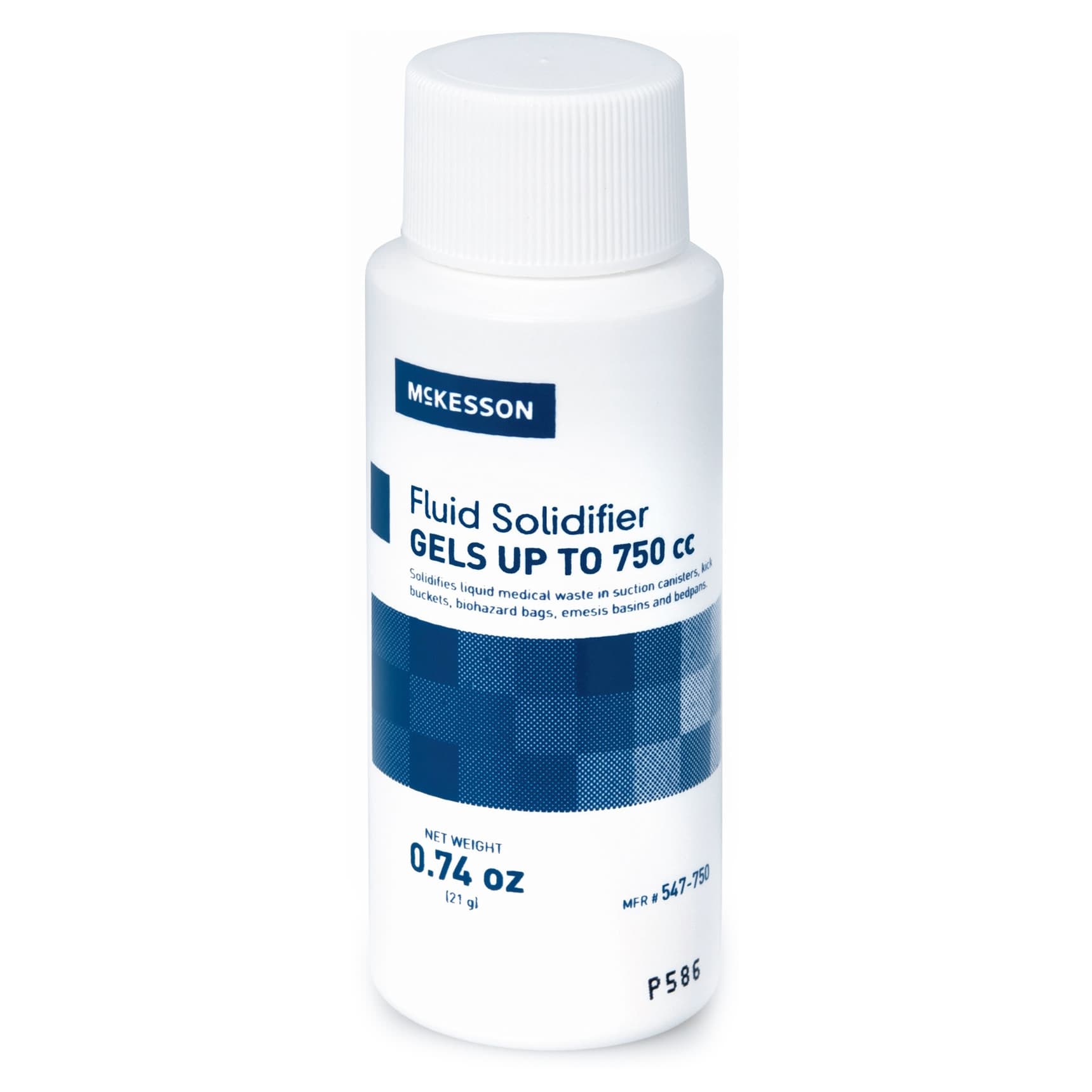 McKesson Fluid Solidifier, Screw Top Bottle, 0.74 oz, Gels upto 750 cc - Case of 75 - Image 1