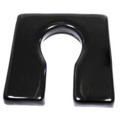 18" W X 18" D Ensolite Front Open Ring Seat (A-4.5" x B-7.75" Opening, 1.25" Foam) (P60802)