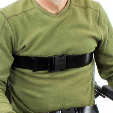 Infection Control Chest Belt - Large (1 piece with side release buckle) (for 18" - 22" back frame widths) (ZCBICL)