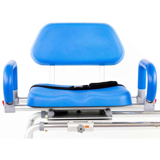 Powerslide Push-Button Transfer Bench with Swivel Seat, Blue (PHB3399PW)
