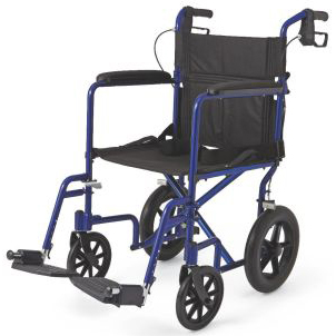 18"W x 16"D Seat with 8" Wheels and Blue Frame (MDS808200ABE)