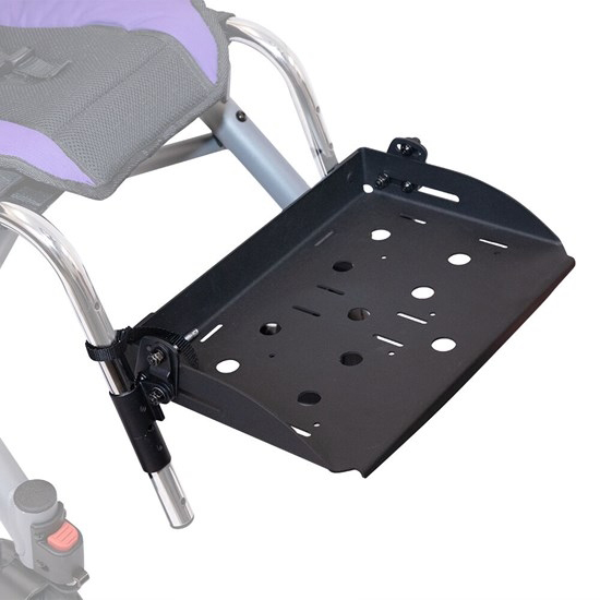 One Piece Angle Adjustable Flip-Up Footplate with Fully Padded Footbox (-15° - +15°) (Not compatible with 18" Seat)
