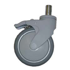 2 x 5" Total Lock Front Casters - Standard